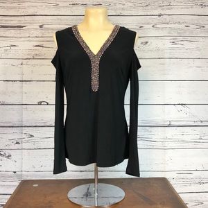 Cartise cold shoulder blouse